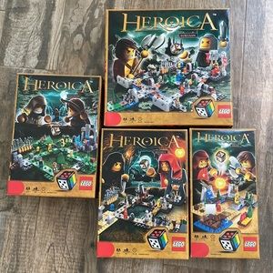 Lego heroic a board games set of 4